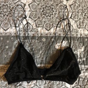 Forever 21 Black & Gold Bralette